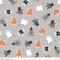 Riley Blake Halloween Cats in Costumes Gray 100% Cotton Price Per Yard